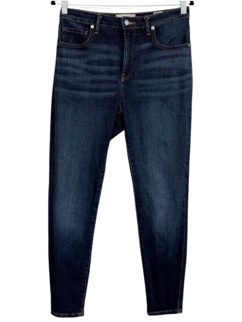 EVERLANE Curvy High Rise Skinny Jeans Dark Wash Size 30 Stretch Denim